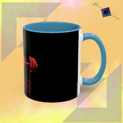 BlackOnion Coffee Mug - 11oz with Workout Motif ‘I Love Gym’🔥💪🫵