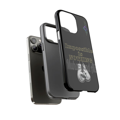 BlackOnion Brand New Phone Case - with Motivational Workout Motif ’Impossible ‘💪🔥🫵
