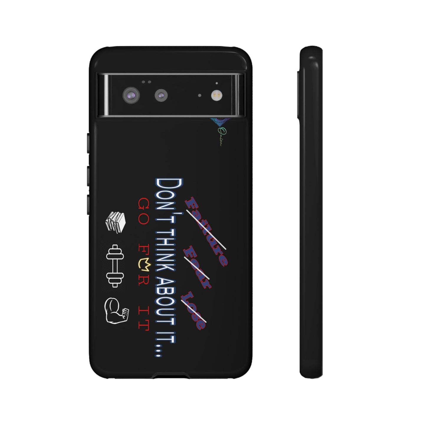 BlackOnion Brand New Phone Case - with Motivational Workout Motif’Don’t think ‘💪🔥🫵