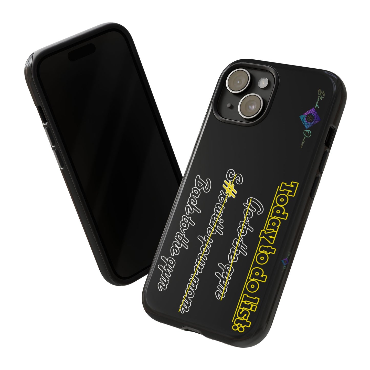 BlackOnion Brand New Phone Case - with Motivational Workout Motif’Today to do list ‘💪🔥🫵