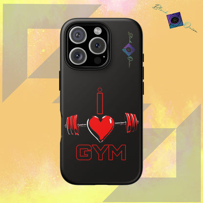 BlackOnion Brand New Phone Case - with Motivational Workout Motif’I Love Gym ‘💪🔥🫵