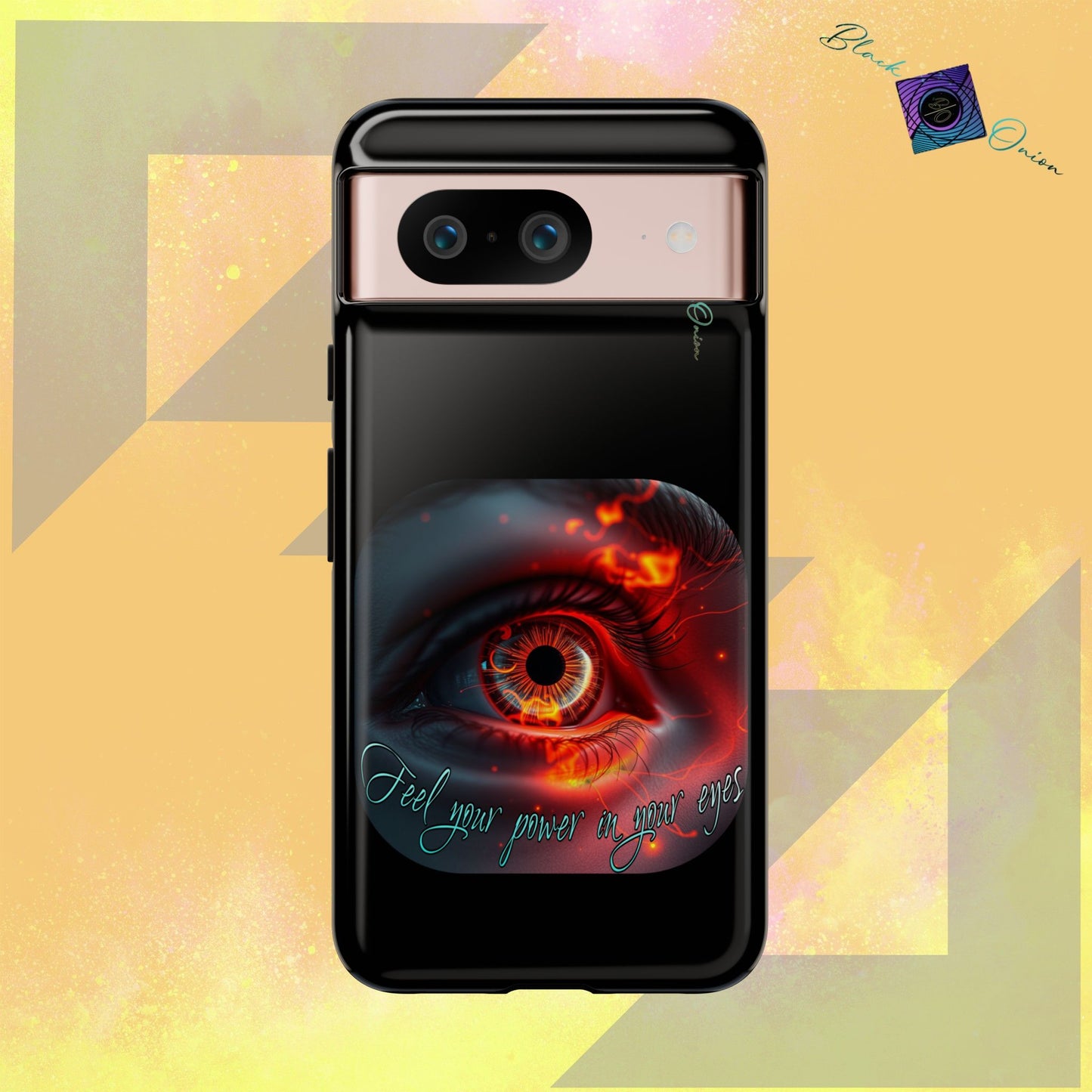 BlackOnion Brand New Phone Case - with Motivational Workout Motif ’Feel your power  ‘💪🔥🫵