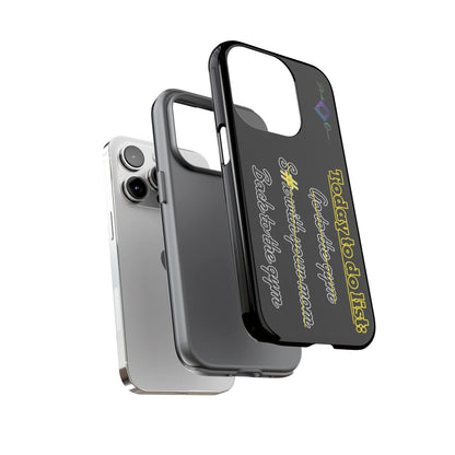 BlackOnion Brand New Phone Case - with Motivational Workout Motif’Today to do list ‘💪🔥🫵