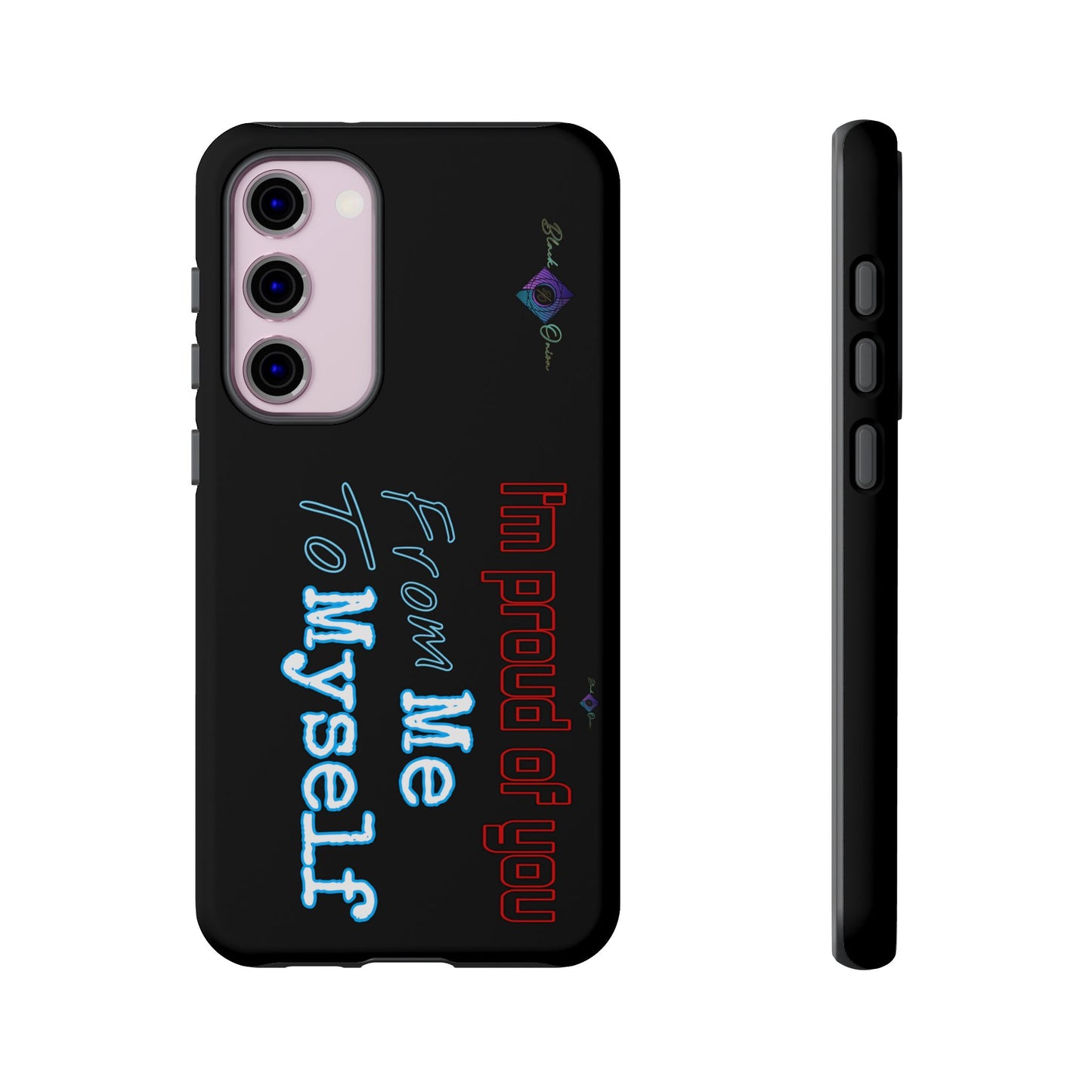 BlackOnion Brand New Phone Case - with Motivational Workout Motif’I’m proud of you ‘💪🔥🫵