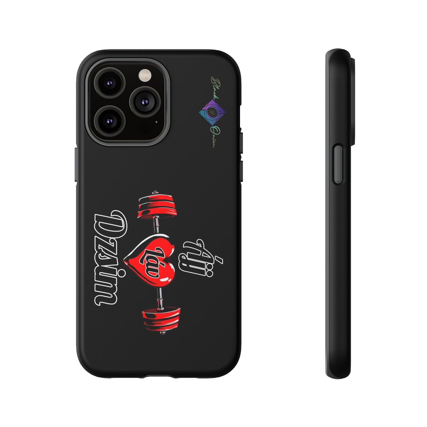 BlackOnion Brand New Phone Case - with Motivational Workout Motif’Ájj Láv Dzsim ‘💪🔥🫵