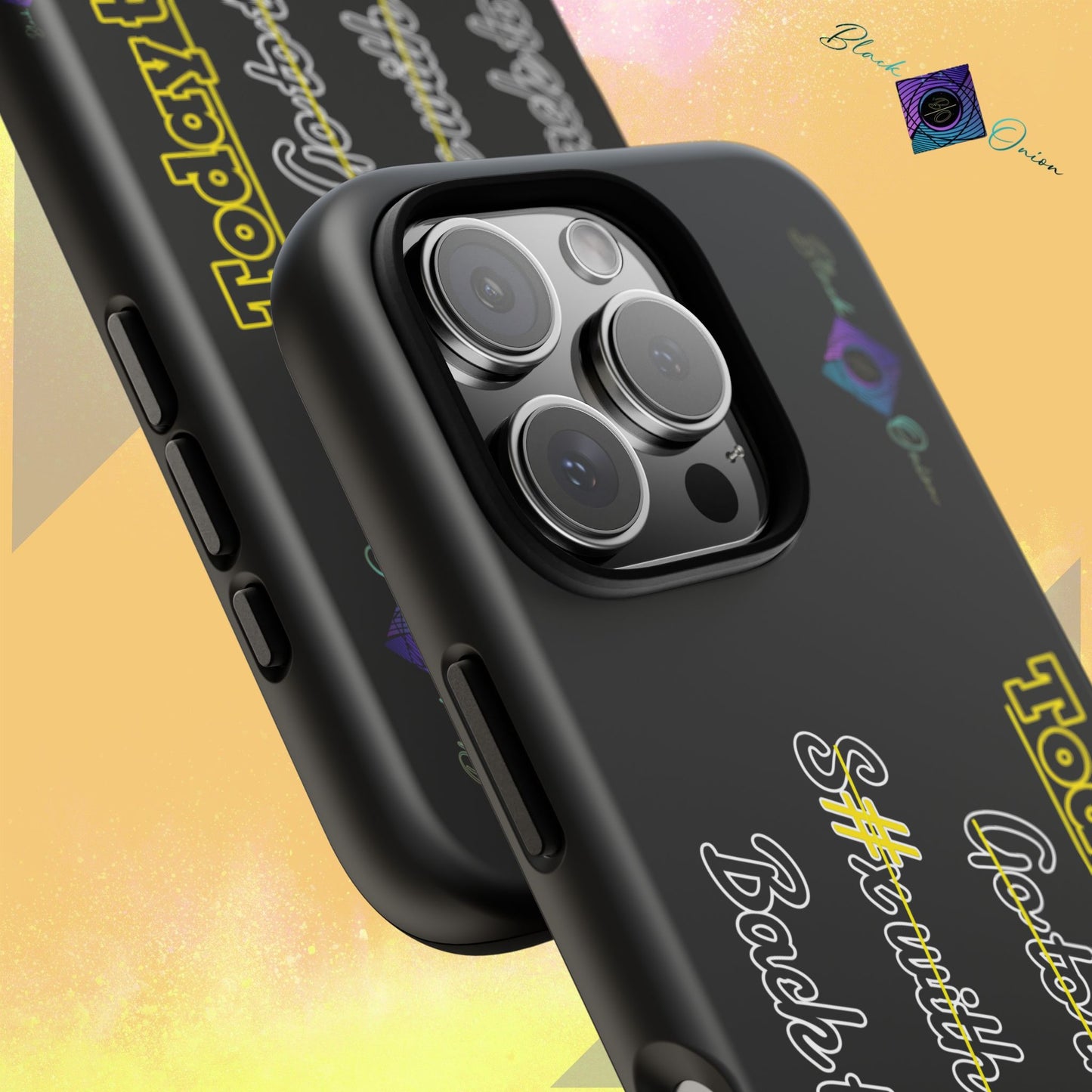 BlackOnion Brand New Phone Case - with Motivational Workout Motif’Today to do list ‘💪🔥🫵