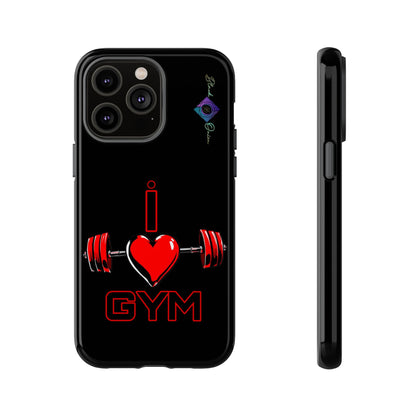 BlackOnion Brand New Phone Case - with Motivational Workout Motif’I Love Gym ‘💪🔥🫵