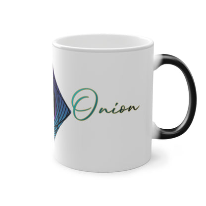 BlackOnion Color Changing Mug with Workout Motif  💪🔥🫵