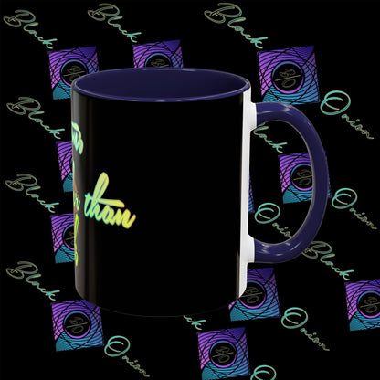 BlackOnion Coffee Mug 2 with Workout Motif ‘Actions speak lauder than words V2’🫵🔥💪