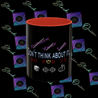 BlackOnion Coffee Mug Serial 2 with Workout Motif ‘Don’t think ‘🫵🔥💪