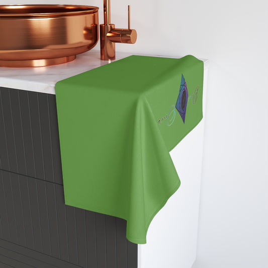 BlackOnion Chic Hand Towel with Stylish BlackOnion Design and Green colour 🔥💪
