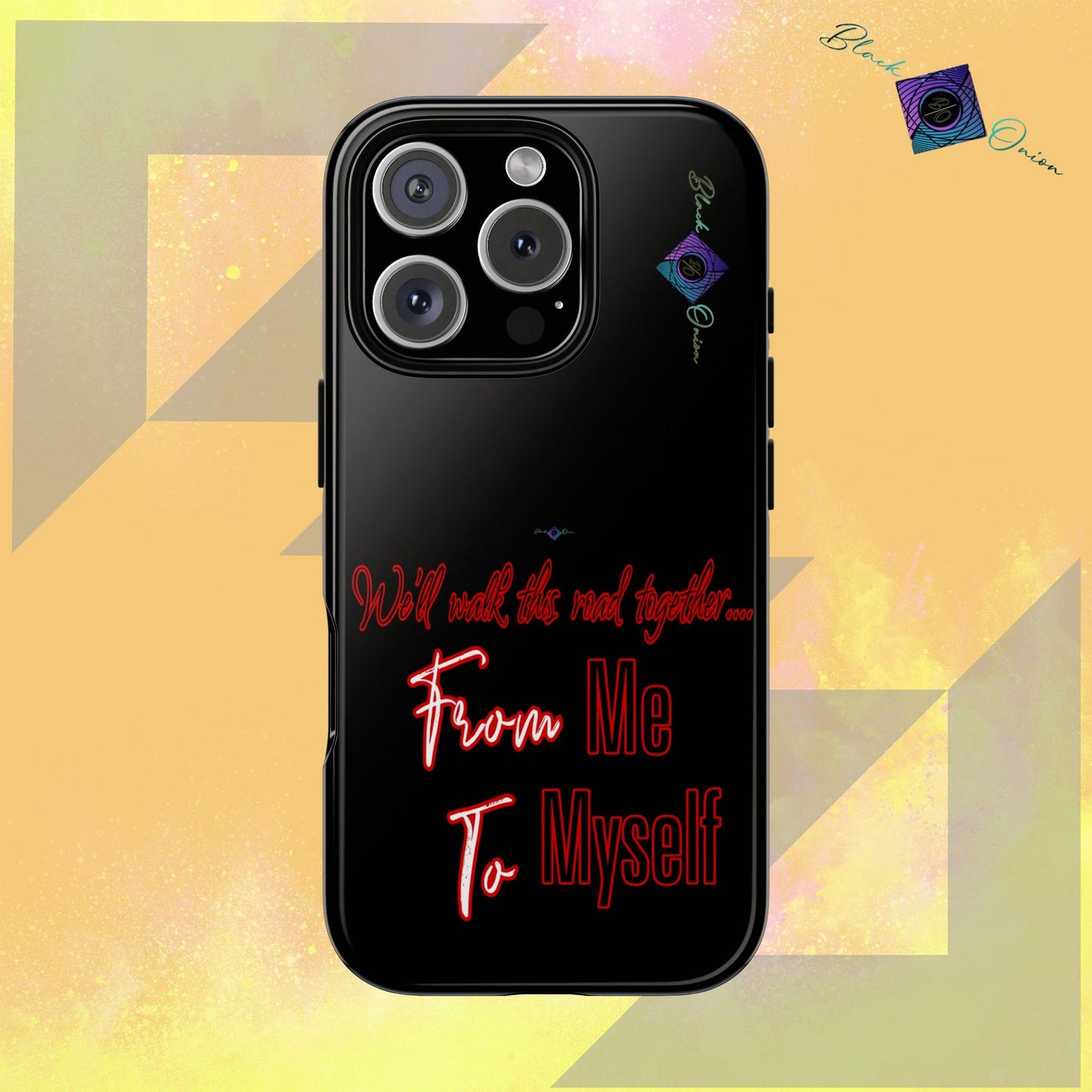 BlackOnion Brand New Phone Case - with Motivational Workout Motif’We’ll walk ‘💪🔥🫵