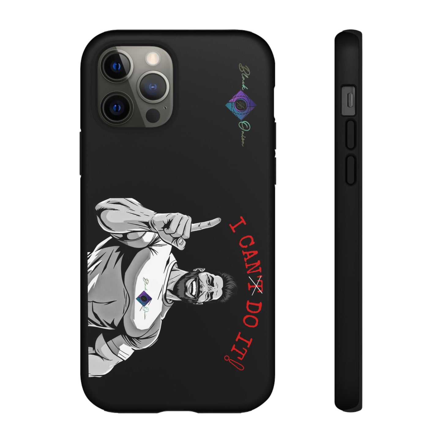 BlackOnion Brand New Phone Case - with Motivational Workout Motif’I Can Do It ‘💪🔥🫵