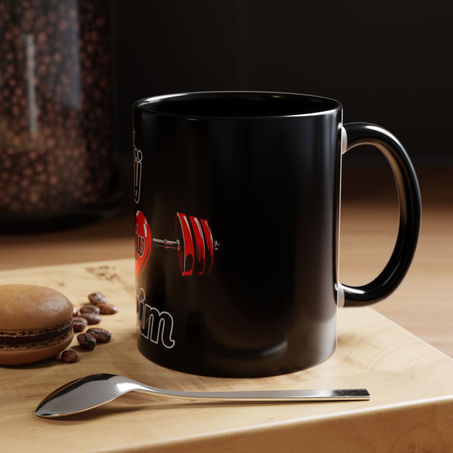 BlackOnion Coffee Mug Serial 2 with Workout Motif ‘ÁjjLávDzsim ’🫵🔥💪