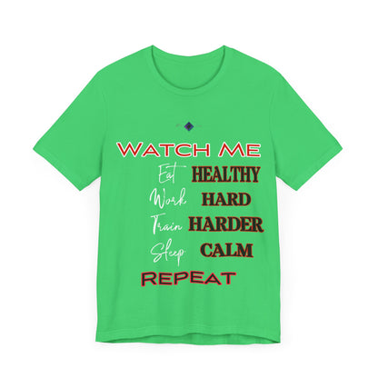 BlackOnion "Watch Me" T-Shirt with Workout Motif V3  💪🔥