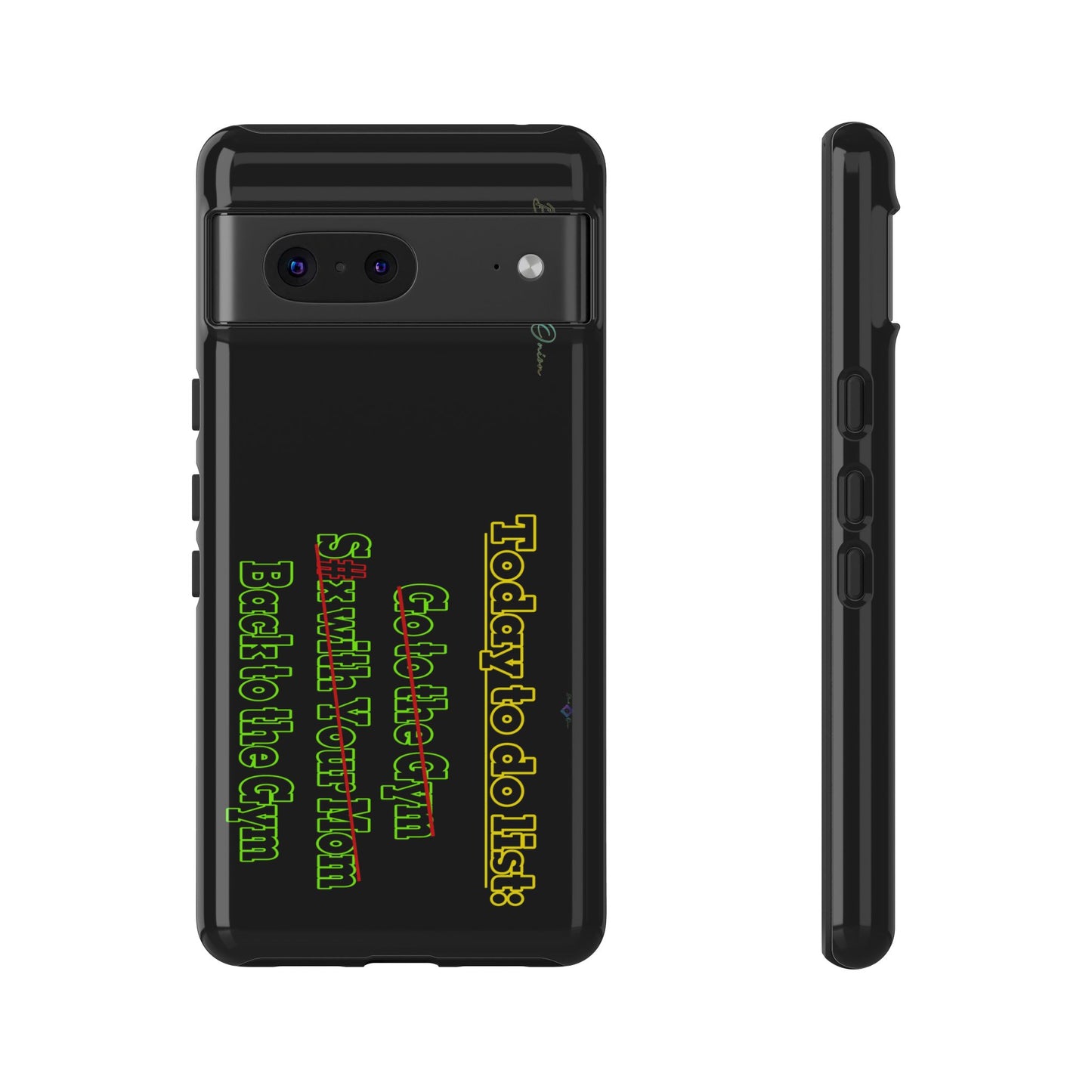BlackOnion Brand New Phone Case - with Motivational Workout Motif’Today To Do List V2 ‘💪🔥🫵