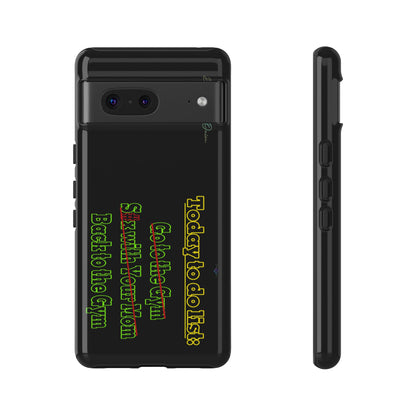 BlackOnion Brand New Phone Case - with Motivational Workout Motif’Today To Do List V2 ‘💪🔥🫵