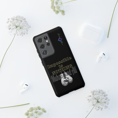 BlackOnion Brand New Phone Case - with Motivational Workout Motif ’Impossible ‘💪🔥🫵