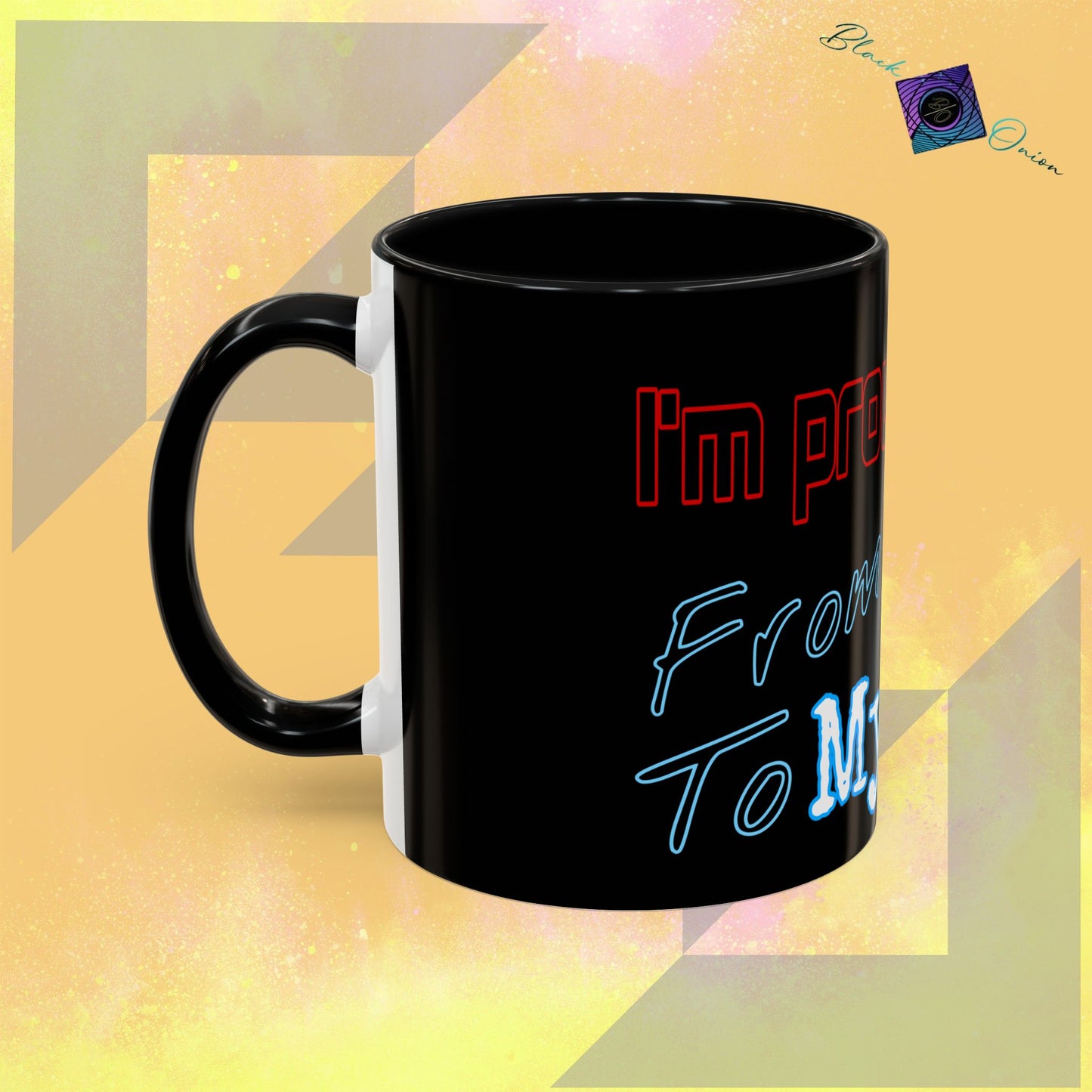 BlackOnion Coffee Mug 2 with Workout Motif ‘ I’m proud of you’🫵🔥💪