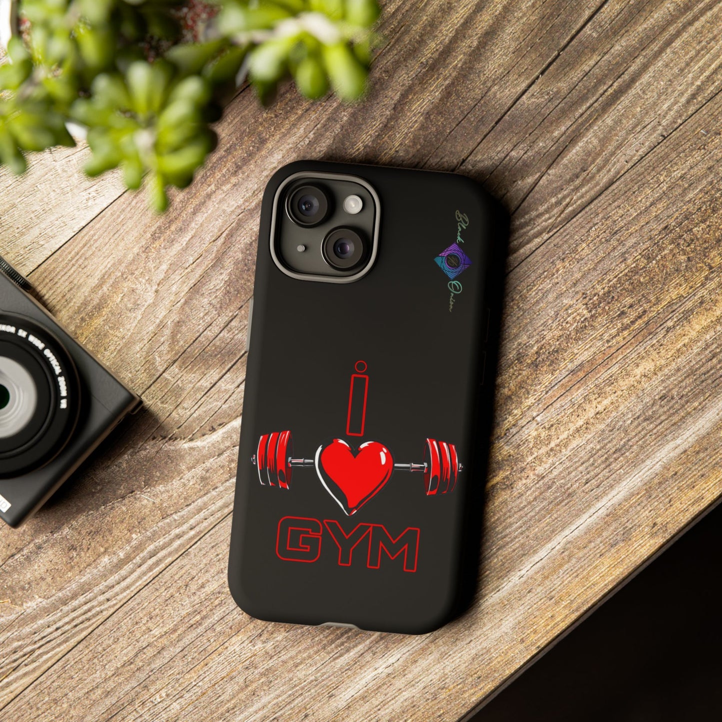 BlackOnion Brand New Phone Case - with Motivational Workout Motif’I Love Gym ‘💪🔥🫵