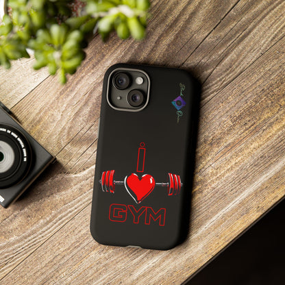 BlackOnion Brand New Phone Case - with Motivational Workout Motif’I Love Gym ‘💪🔥🫵