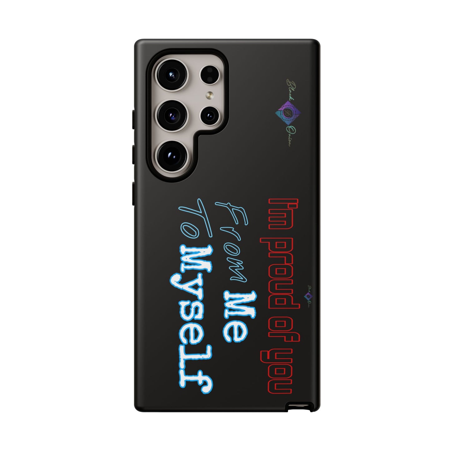 BlackOnion Brand New Phone Case - with Motivational Workout Motif’I’m proud of you ‘💪🔥🫵