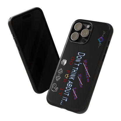 BlackOnion Brand New Phone Case - with Motivational Workout Motif’Don’t think ‘💪🔥🫵