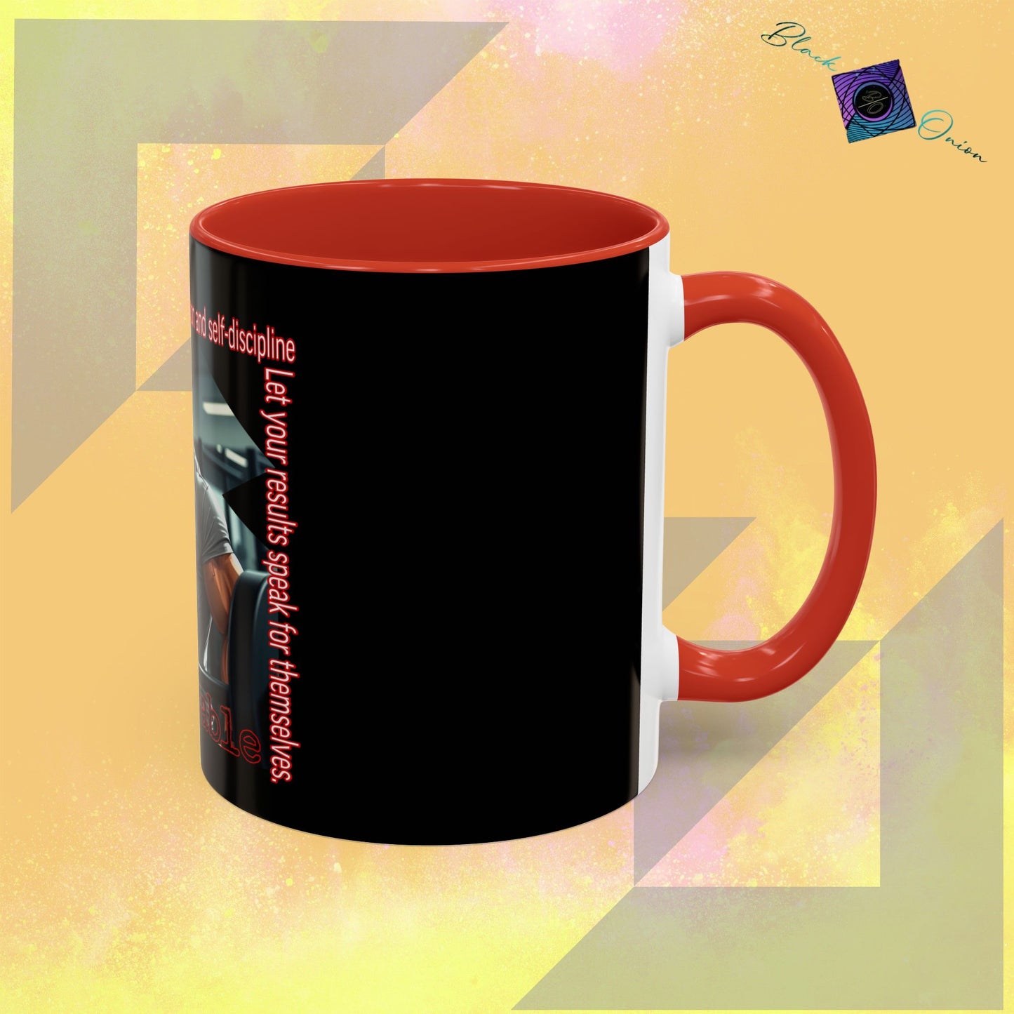 BlackOnion Coffee Mug Serial 2 with Workout Motif ‘Unstoppable’🫵🔥💪