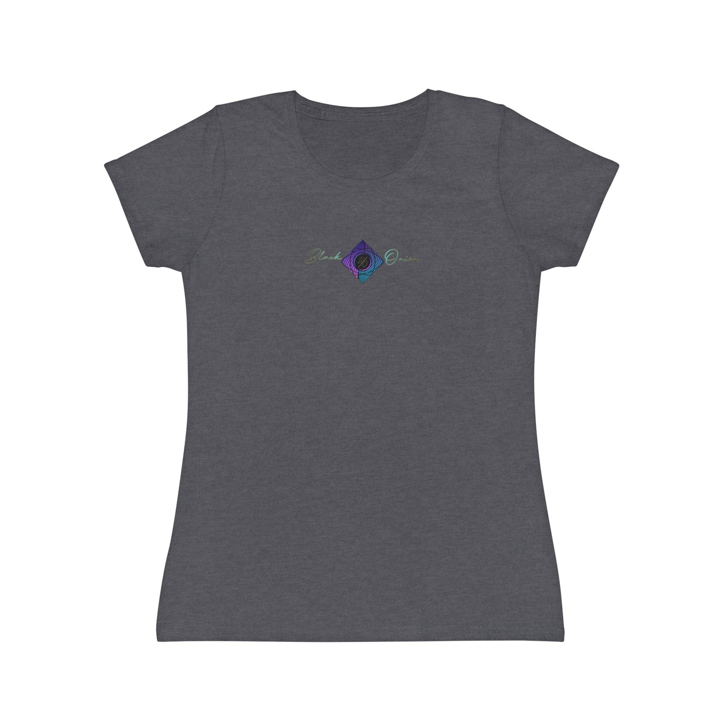 BlackOnion Women's Iconic T-Shirt - with Workout Motif 💯🌸💋