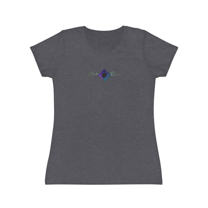 BlackOnion Women's Iconic T-Shirt - with Workout Motif 💯🌸💋