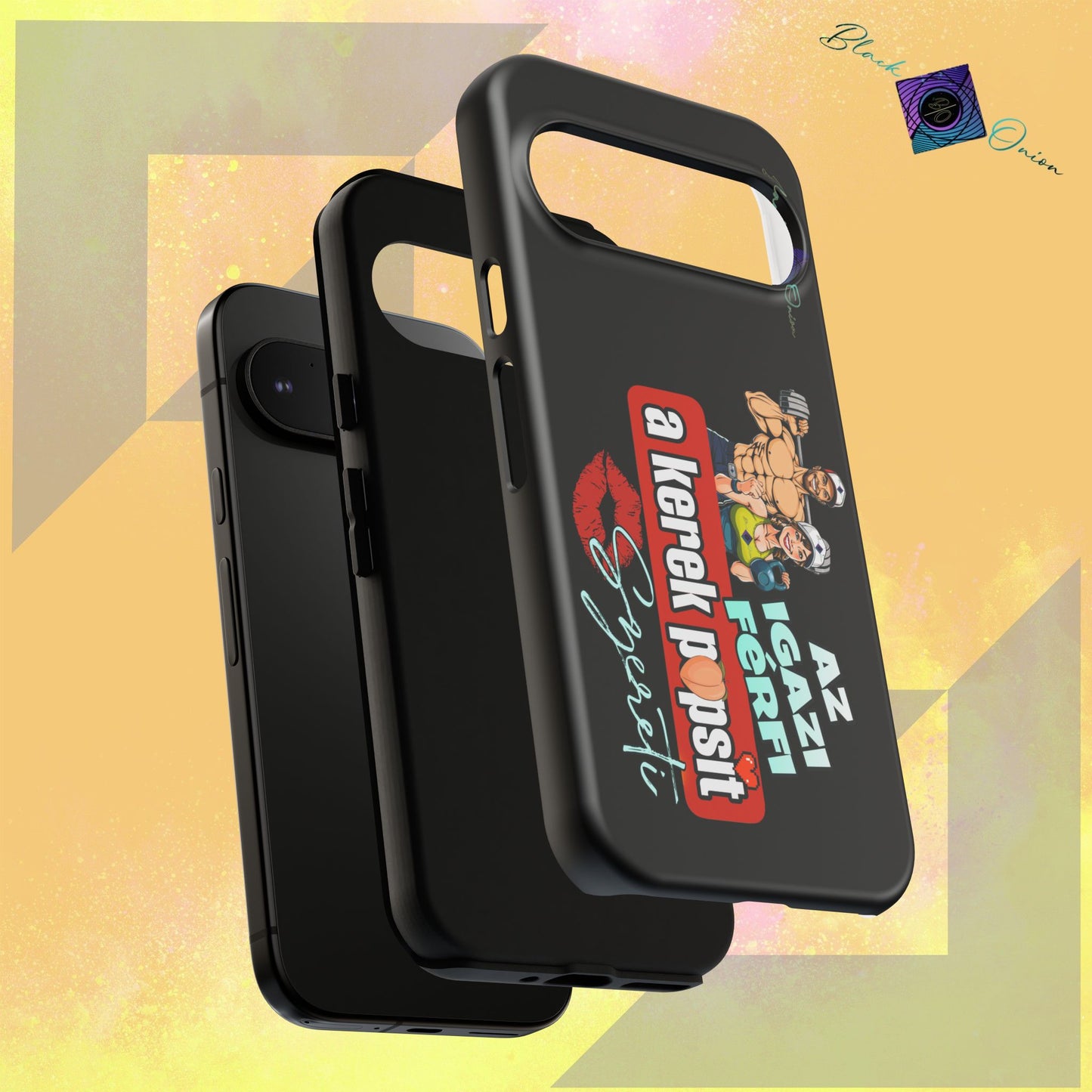 BlackOnion Brand New Phone Case - with Motivational Workout Motif ‘Az igazi férfi ‘💪🔥🫵