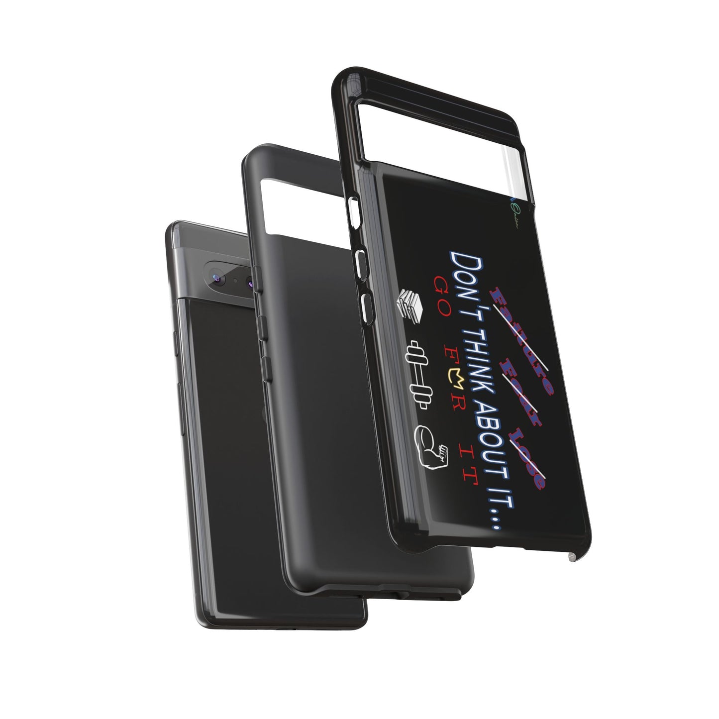 BlackOnion Brand New Phone Case - with Motivational Workout Motif’Don’t think ‘💪🔥🫵