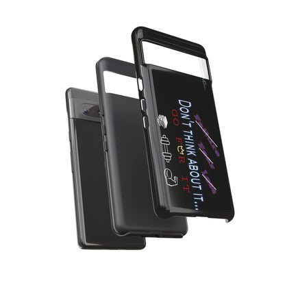BlackOnion Brand New Phone Case - with Motivational Workout Motif’Don’t think ‘💪🔥🫵