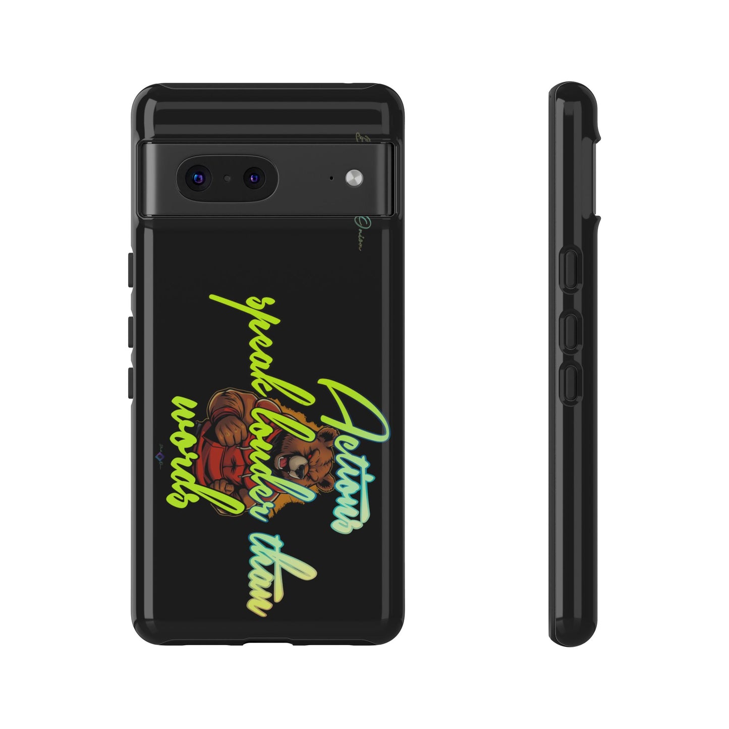 BlackOnion Brand New Phone Case - with Motivational Workout Motif ‘Actions speak lauder ‘💪🔥🫵