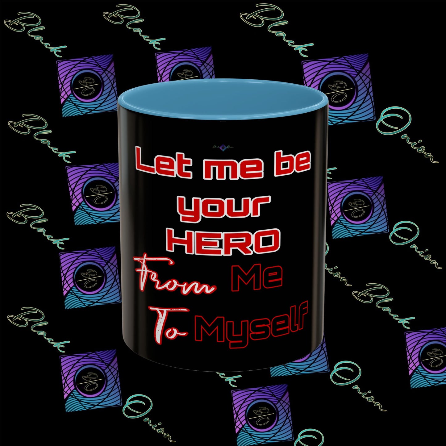 BlackOnion Coffee Mug Serial 2 with Workout Motif ‘Let me be your Hero’🫵🔥💪