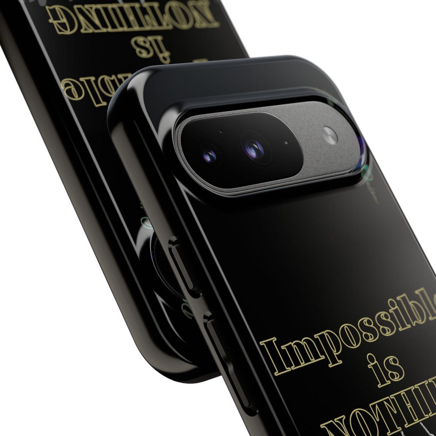 BlackOnion Brand New Phone Case - with Motivational Workout Motif ’Impossible ‘💪🔥🫵