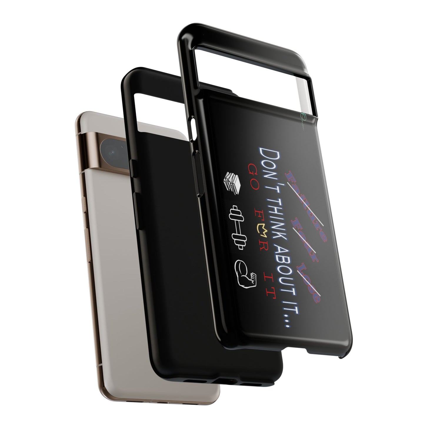 BlackOnion Brand New Phone Case - with Motivational Workout Motif’Don’t think ‘💪🔥🫵