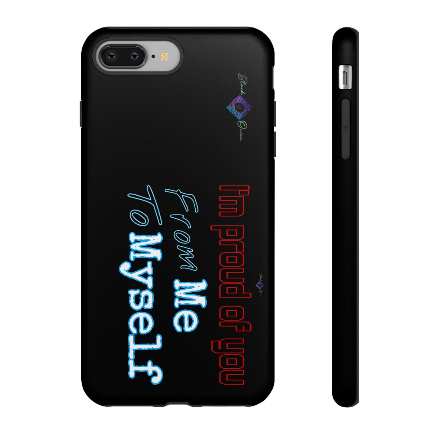 BlackOnion Brand New Phone Case - with Motivational Workout Motif’I’m proud of you ‘💪🔥🫵