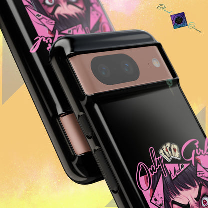 BlackOnion Brand New Phone Case - with Motivational Workout Motif’ Mad Girl💋🌸 ‘🔥🫵