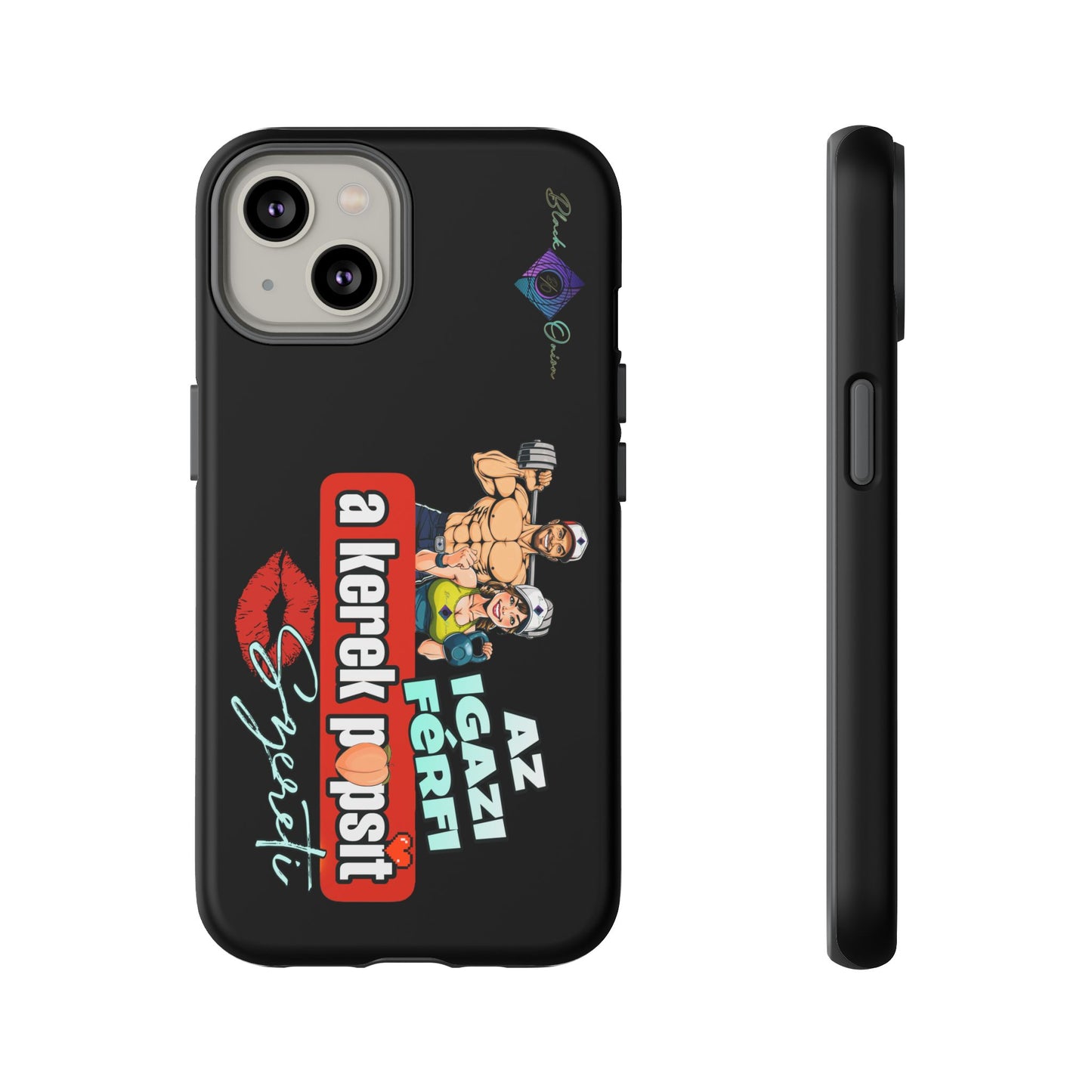BlackOnion Brand New Phone Case - with Motivational Workout Motif ‘Az igazi férfi ‘💪🔥🫵