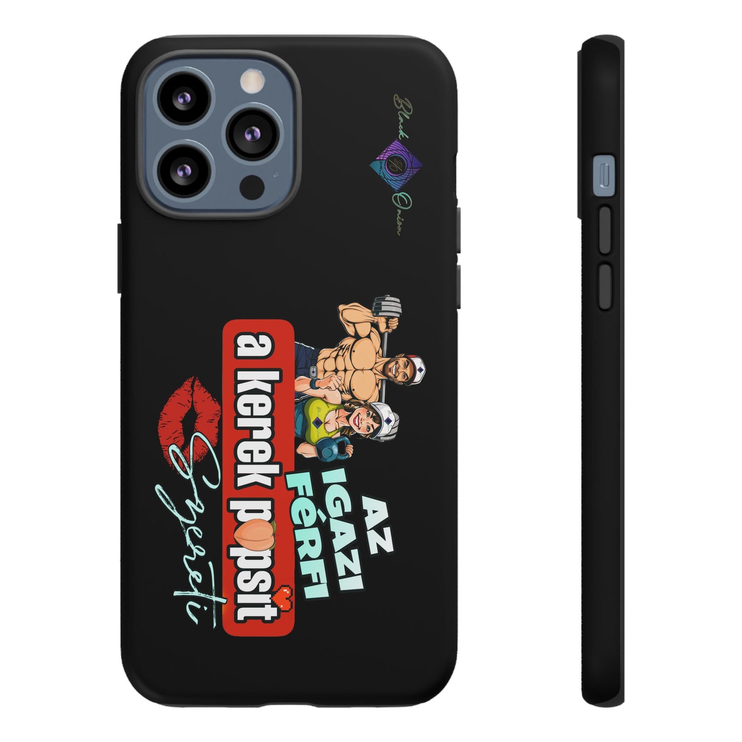 BlackOnion Brand New Phone Case - with Motivational Workout Motif ‘Az igazi férfi ‘💪🔥🫵