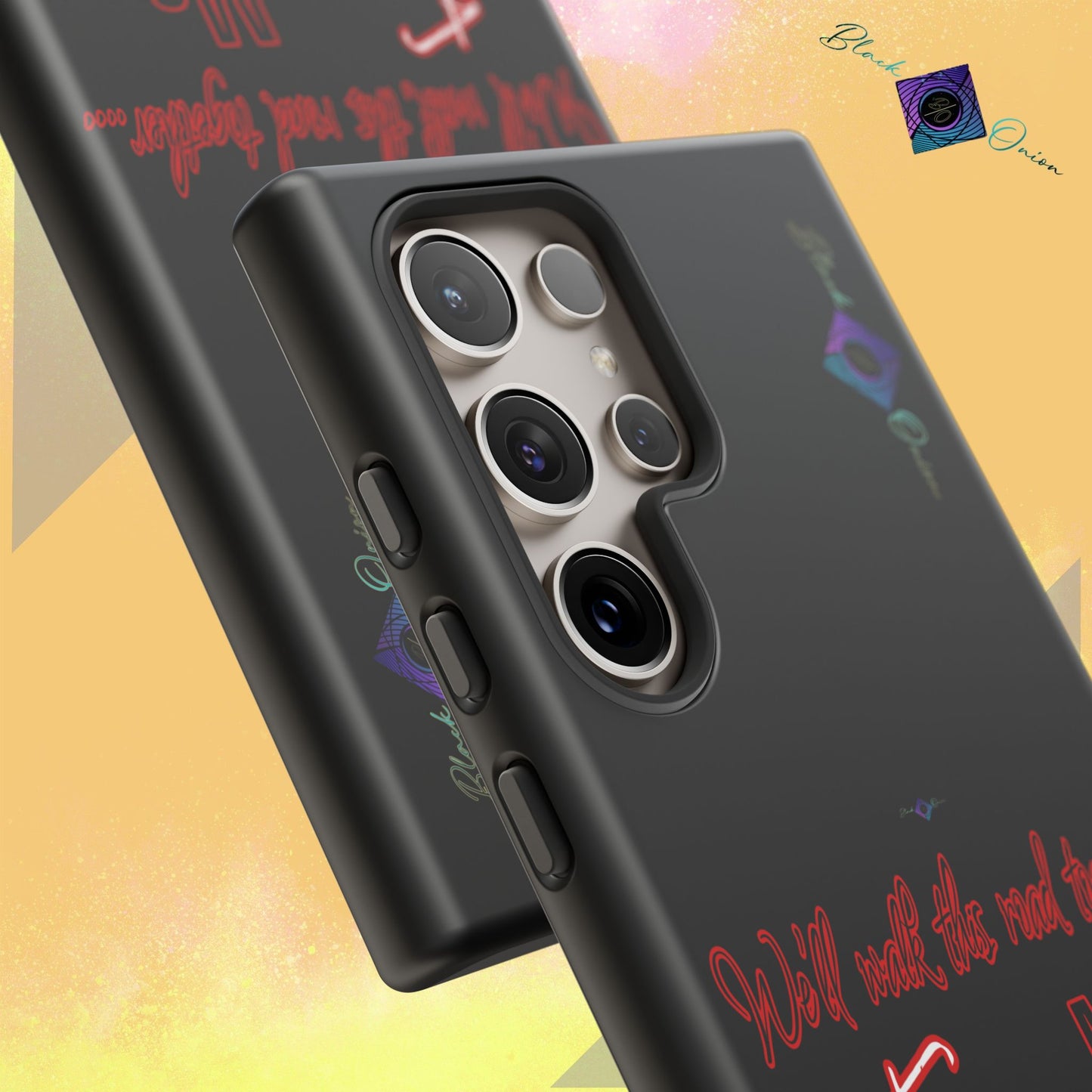 BlackOnion Brand New Phone Case - with Motivational Workout Motif’We’ll walk ‘💪🔥🫵