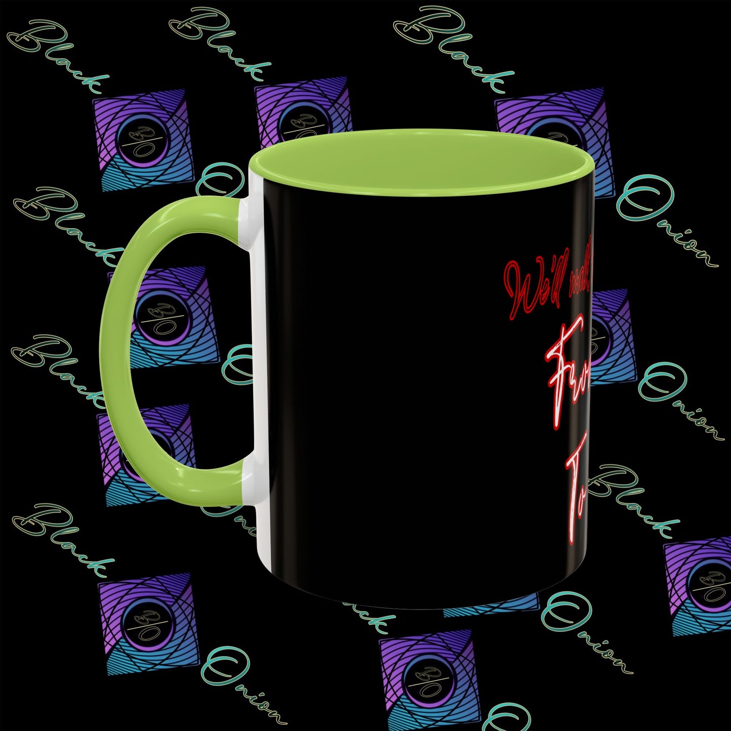 BlackOnion Coffee Mug Serial 2 with Workout Motif ‘ We’ll walk this road together’🫵🔥💪