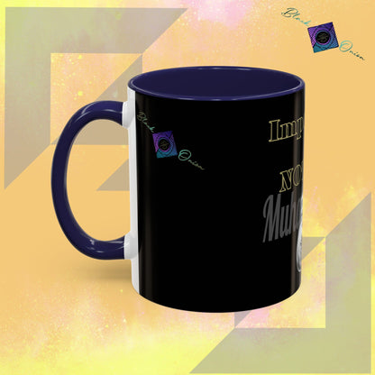 BlackOnion Coffee Mug - 11oz with Workout Motif ‘Impossible is nothing’🔥💪🫵