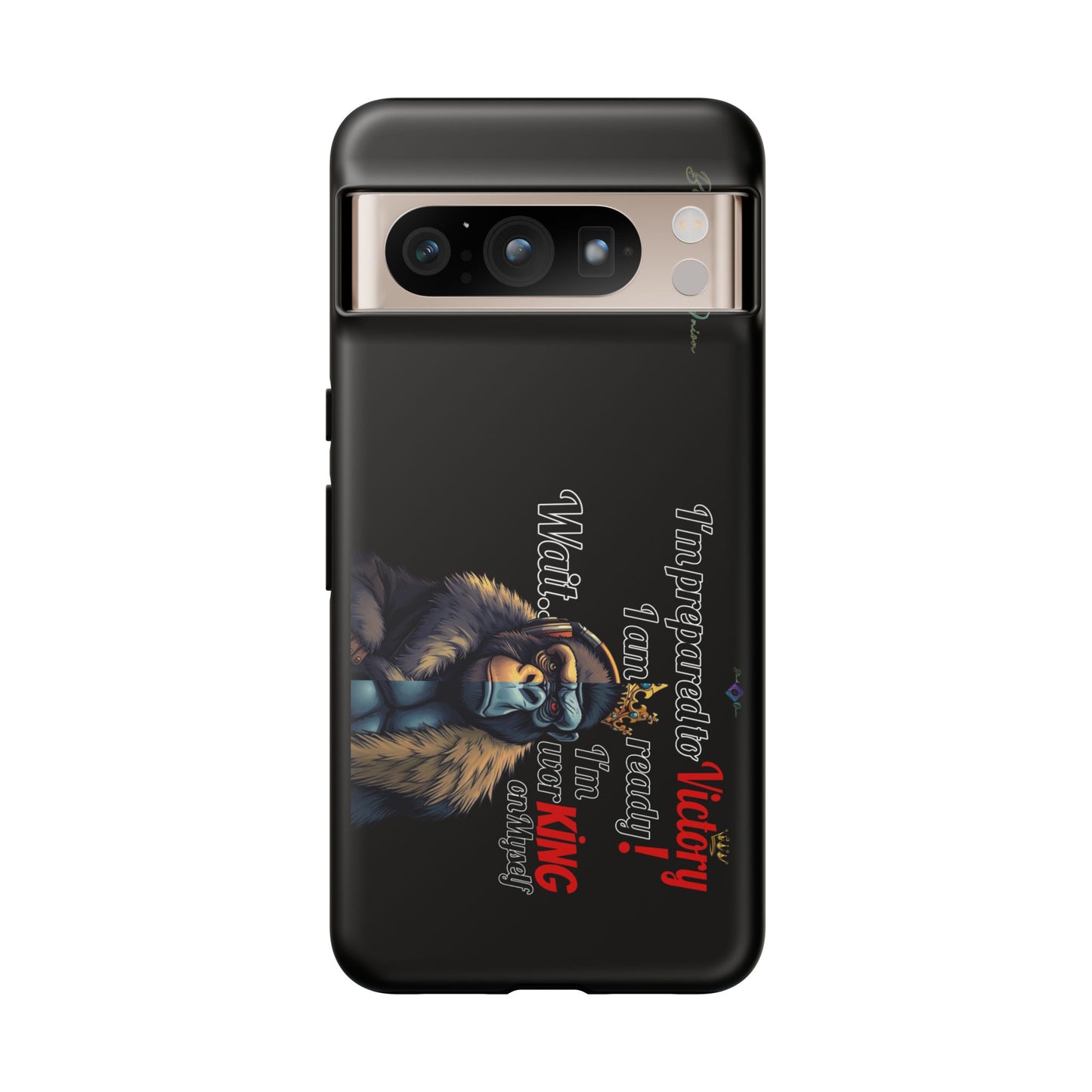 BlackOnion Brand New Phone Case - with Motivational Workout Motif’Victory 👑‘💪🔥🫵