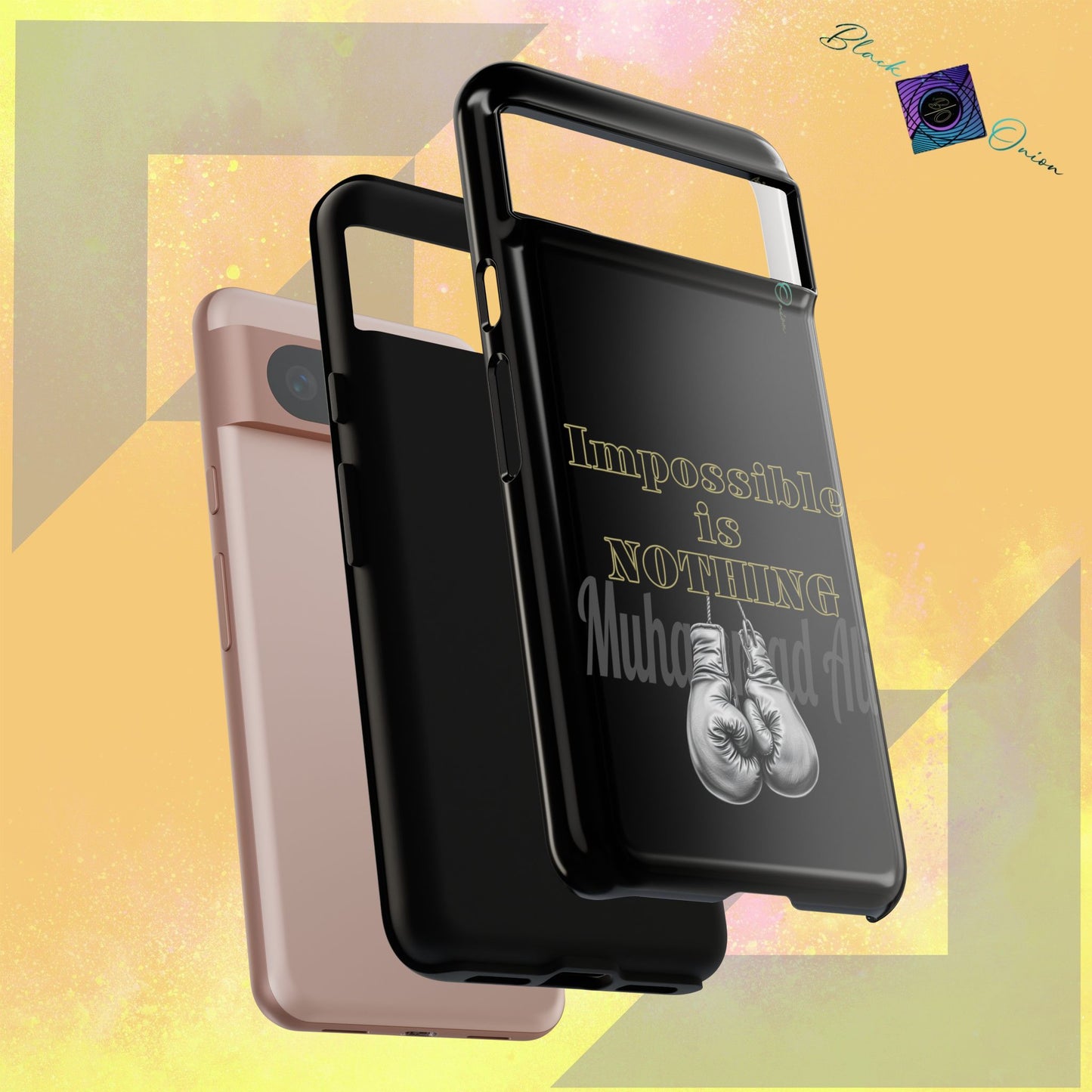 BlackOnion Brand New Phone Case - with Motivational Workout Motif ’Impossible ‘💪🔥🫵