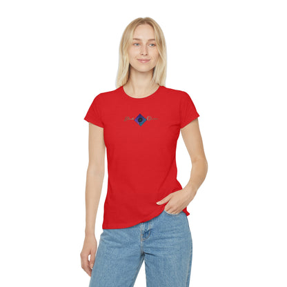 BlackOnion Women's Iconic T-Shirt - with Workout Motif 💯🌸💋
