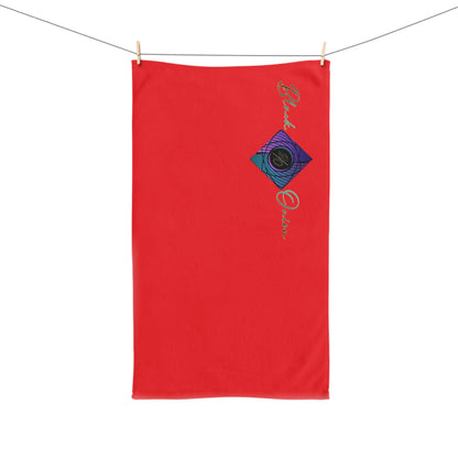 BlackOnion Chic Hand Towel with Stylish BlackOnion Design and Red colour 🔥💪