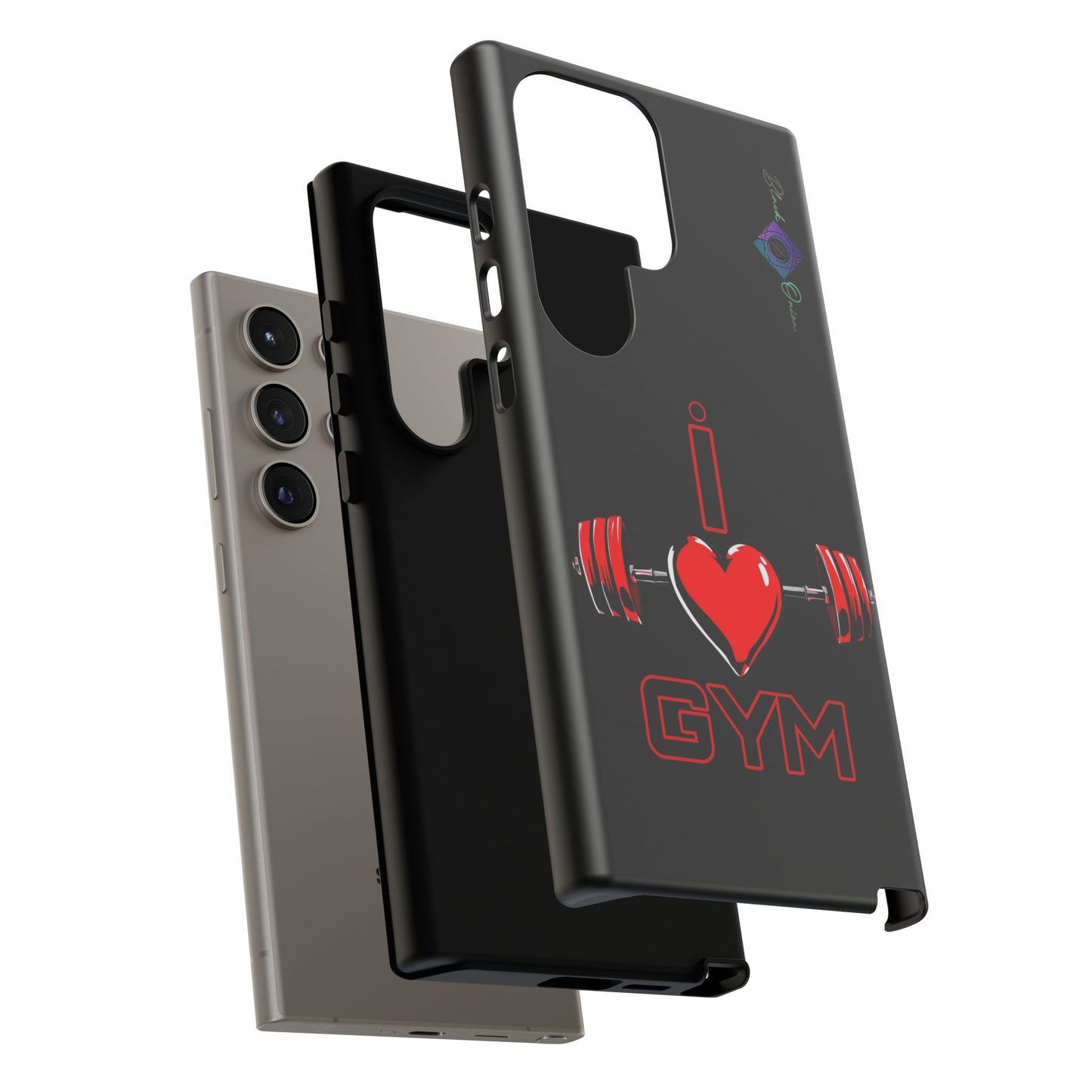 BlackOnion Brand New Phone Case - with Motivational Workout Motif’I Love Gym ‘💪🔥🫵