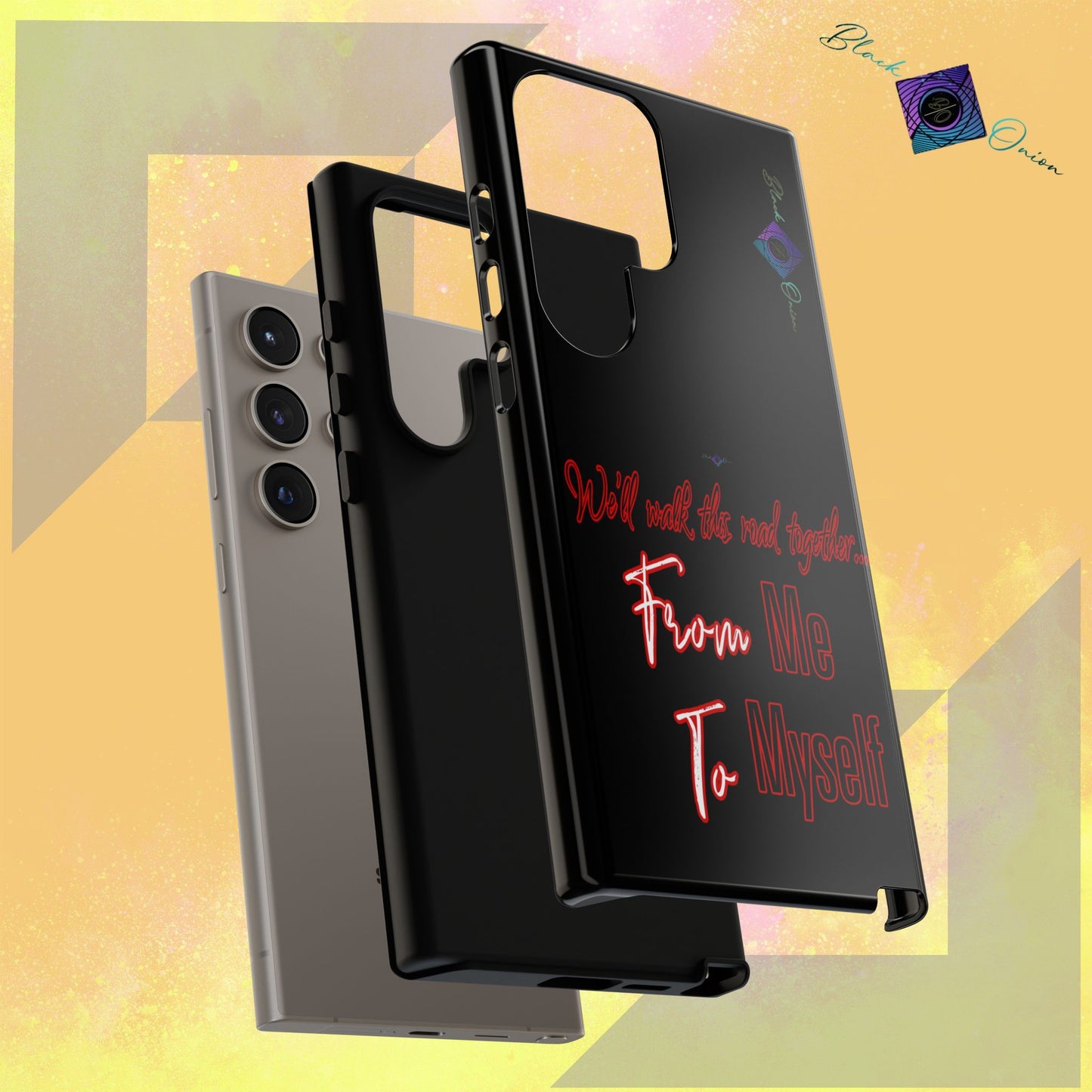 BlackOnion Brand New Phone Case - with Motivational Workout Motif’We’ll walk ‘💪🔥🫵